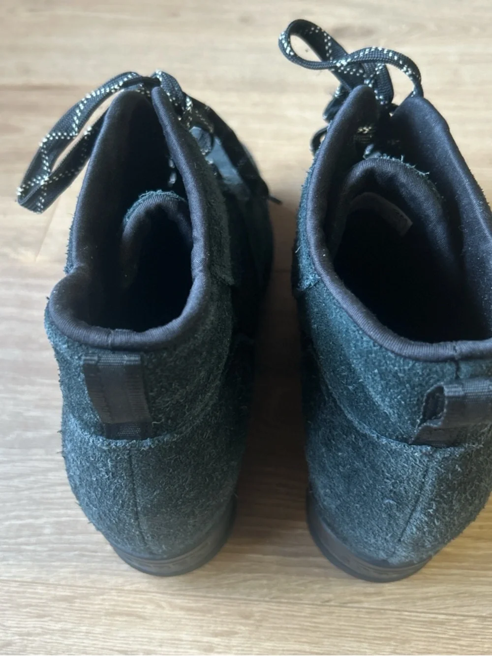 Sorel Black Suede Wedge Lace-Up‎ Boots